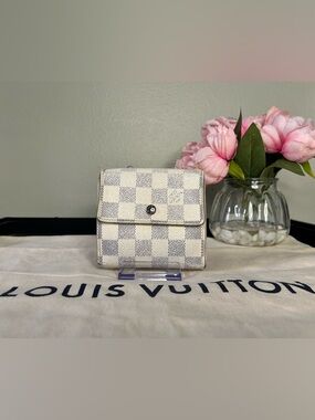 Louis Vuitton Damier Azur Checkered Wallet